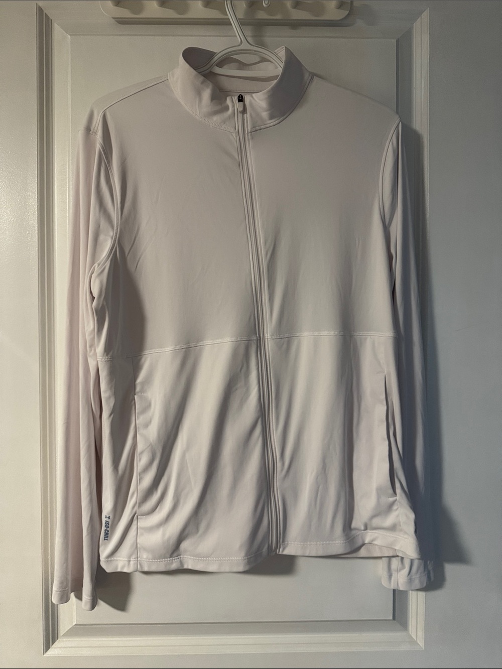 Under Armour White Full-Zip ISO-Chill Utility Jacket